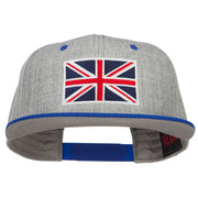 United Kingdom Flag Embroidered Two Tone Cap