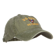 US Navy Veteran Military Embroidered Washed Cap