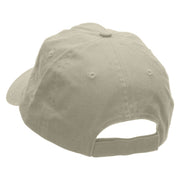 Feather on a Hat Embroidered Low Profile Dyed Cotton Twill Cap - Putty OSFM