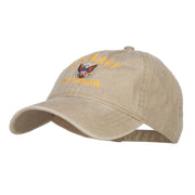 US Navy Veteran Military Embroidered Washed Cap