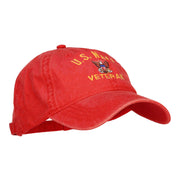 US Navy Veteran Military Embroidered Washed Cap