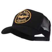 US Navy Military Patched Mesh Cap