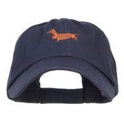 Dachshund Dog Embroidered Low Cap