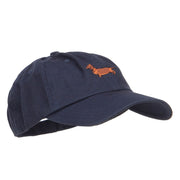 Dachshund Dog Embroidered Low Cap