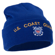 US Coast Guard Logo Embroidered Long Beanie