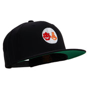 Mario The Bowsers Embroidered Wool Blend Prostyle Snapback Cap