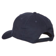 Number 1 Dad Outline Words Embroidered Solid Cotton Pro Style Cap