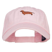 Dachshund Dog Embroidered Low Cap