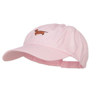 Dachshund Dog Embroidered Low Cap