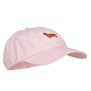 Dachshund Dog Embroidered Low Cap