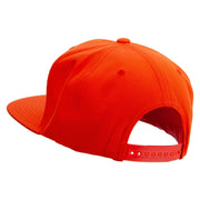 Mario The Bowsers Embroidered Wool Blend Prostyle Snapback Cap - Orange OSFM