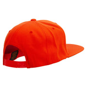 Mario The Bowsers Embroidered Wool Blend Prostyle Snapback Cap - Orange OSFM