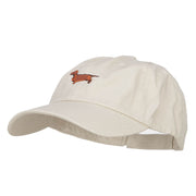 Dachshund Dog Embroidered Low Cap