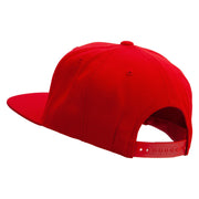 Mario The Bowsers Embroidered Wool Blend Prostyle Snapback Cap - Red OSFM