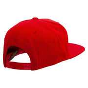 Mario The Bowsers Embroidered Wool Blend Prostyle Snapback Cap - Red OSFM