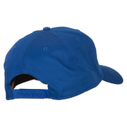 Number 1 Dad Outline Words Embroidered Solid Cotton Pro Style Cap