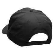 Red Offroad Car Embroidered Solid Cotton Twill Pro Style Cap - Black OSFM