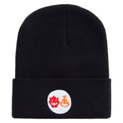 Mario The Bowsers 12 Inch Long Knitted Beanie - Black OSFM