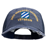 U.S. Army 3rd Infantry Division Embroidered Low Profile Special Cotton Mesh Cap - Navy OSFM