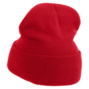 Mario The Bowsers 12 Inch Long Knitted Beanie - Red OSFM