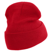 Mario The Bowsers 12 Inch Long Knitted Beanie - Red OSFM