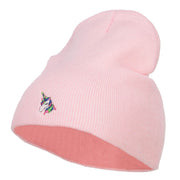 Mini Unicorn Embroidered Short Beanie