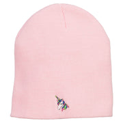 Mini Unicorn Embroidered Short Beanie