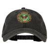 US Army Retired Circle Embroidered Washed Cotton Twill Cap