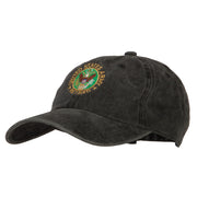 US Army Retired Circle Embroidered Washed Cotton Twill Cap