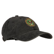 US Army Retired Circle Embroidered Washed Cotton Twill Cap