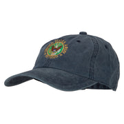 US Army Retired Circle Embroidered Washed Cotton Twill Cap