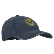 US Army Retired Circle Embroidered Washed Cotton Twill Cap