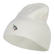 Mini Unicorn Embroidered Short Beanie