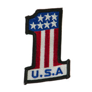 USA Flag Style Embroidered Patch