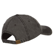 Mini Mustache Embroidered Washed Cap