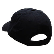 Saxophone Embroidered Low Profile Dyed Cotton Twill Cap - Black OSFM