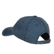 Mini Mustache Embroidered Washed Cap