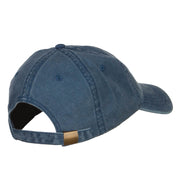 Mini Mustache Embroidered Washed Cap