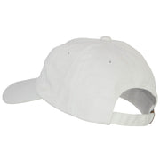 Utah Sego Lily with Map Embroidered Unstructured Washed Cap