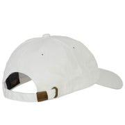 Utah Sego Lily with Map Embroidered Unstructured Washed Cap