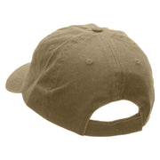 Saxophone Embroidered Low Profile Dyed Cotton Twill Cap - Khaki OSFM