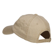 Mini Mustache Embroidered Washed Cap