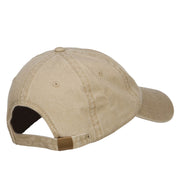 Mini Mustache Embroidered Washed Cap