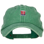 Uncle Sam Embroidered Unstructured Cap