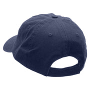 Saxophone Embroidered Low Profile Dyed Cotton Twill Cap - Navy OSFM