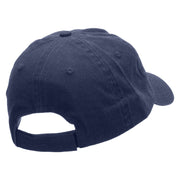 Saxophone Embroidered Low Profile Dyed Cotton Twill Cap - Navy OSFM