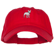 Bull Terrier Dog Embroidered Low Cap