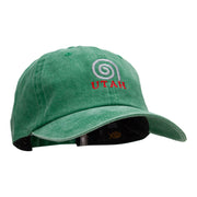 Utah Spiral Embroidered Unstructured Cotton Cap