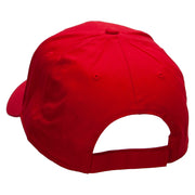 Serve Man with Ball Embroidered Low Profile Cap - Red OSFM