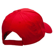 Serve Man with Ball Embroidered Low Profile Cap - Red OSFM